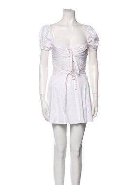 For love and lemons white mini dress